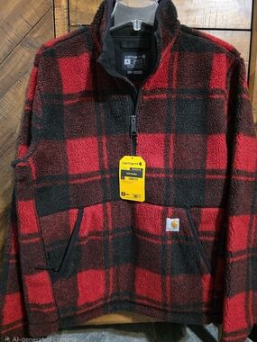 NWT Carhartt Men's Relaxed Fit Fleece Pullover